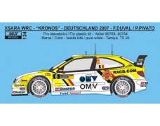 Decal – Citroen Xsara WRC „Kronos“ - Deutschland 2007 – Duval / Pivot